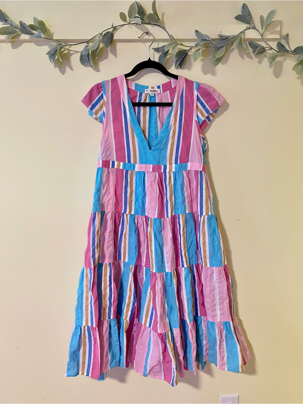 LemLem Pastel Tiered Midi Dress - Picture 2 of 6